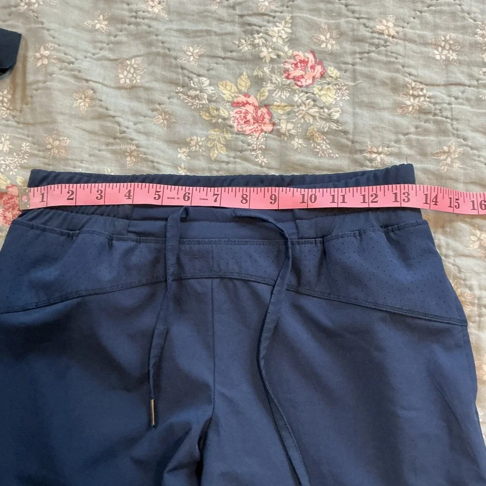 Barco One Womens XS Navy 2 Piece Jogger Scrub Set Drawstring Bottoms - Picture 5 of 12